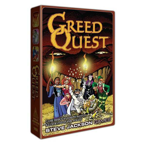 Настольная игра Greedquest Steve Jackson Games настольная игра steve jackson games zombie dice horde edition