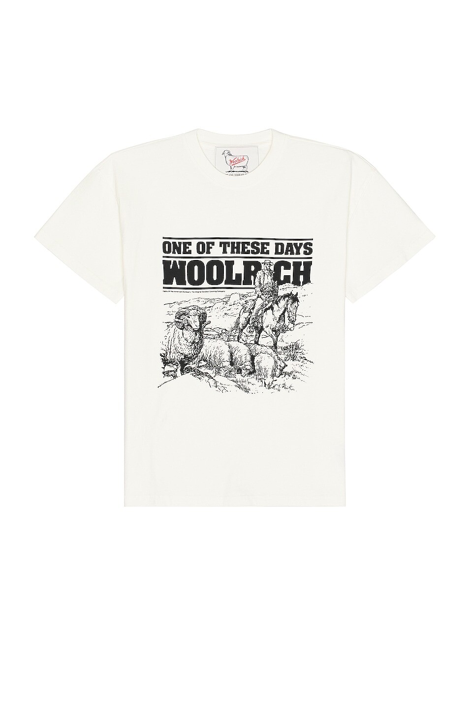 

Футболка One Of These Days X Woolrich Graphic, цвет Bone