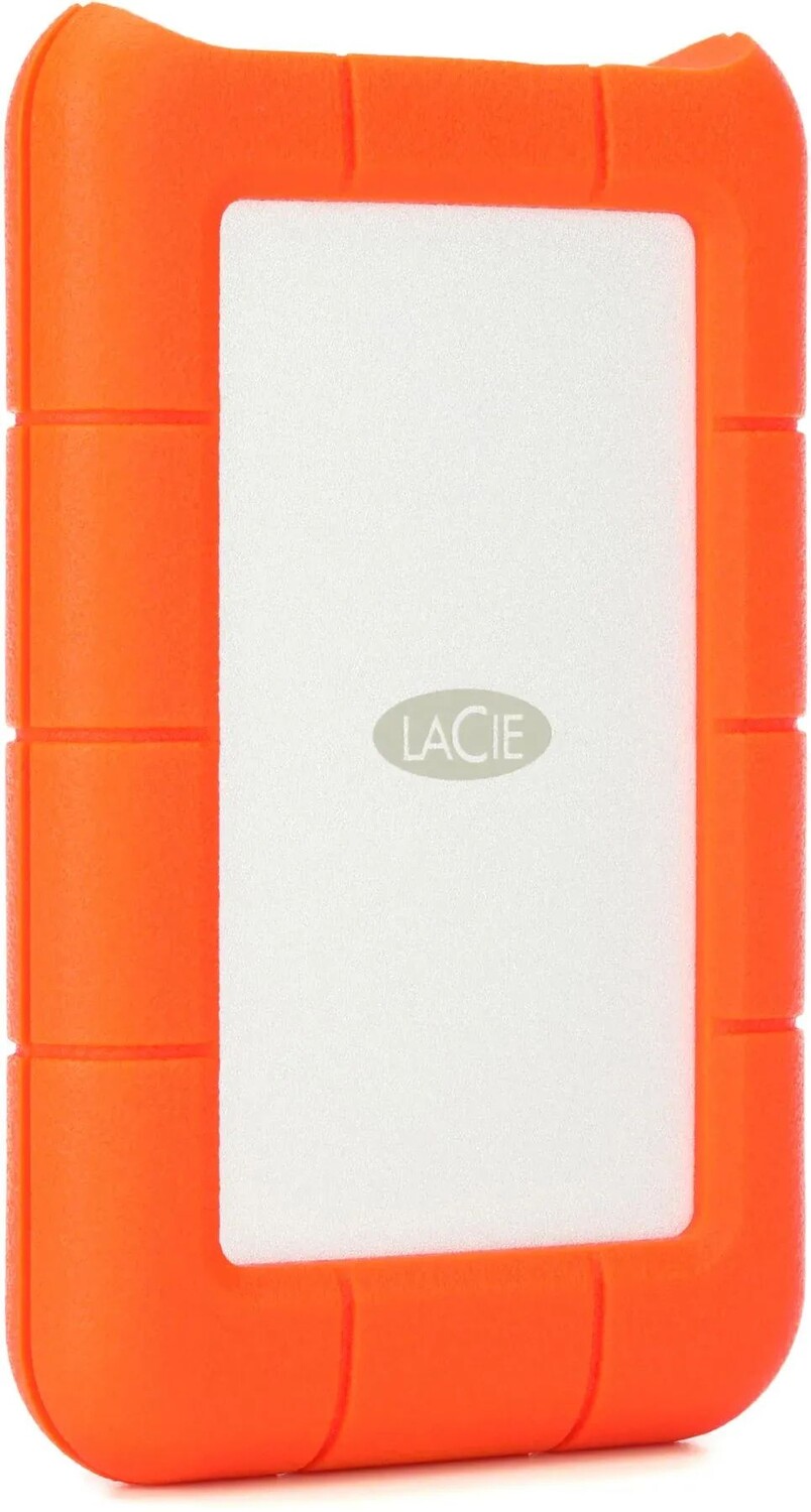

Портативный жесткий диск LaCie Rugged Mini емкостью 4 ТБ с интерфейсом USB 3.0