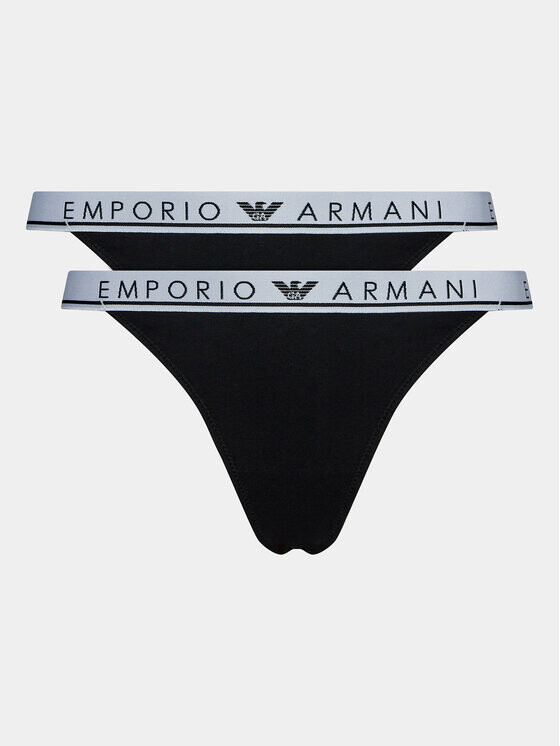 

Набор из 2 стрингов Emporio Armani Underwear, черный