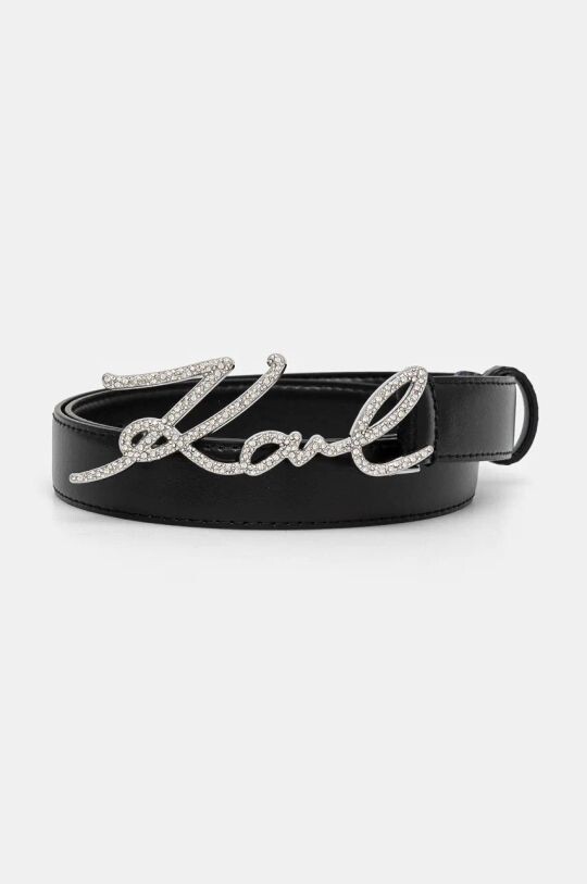

Кожаный ремень Karl Lagerfeld, черный