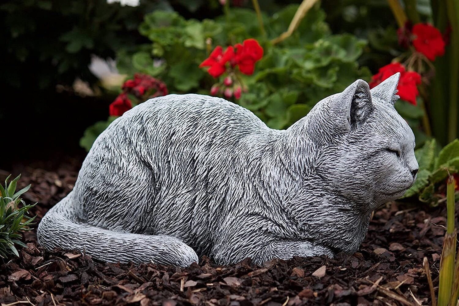 

Stoneandstyle каменная фигурка кота Träumerle морозостойкая садовая фигурка из литого камня