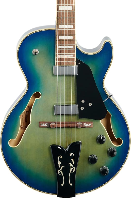 Электрогитара Ibanez GB10EM George Benson Signature Hollow Body Guitar, Jet Blue Burst саксофон roy benson ts 202 bb