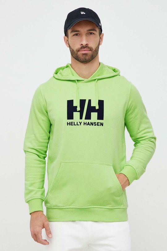 Худи с логотипом HH Helly Hansen, зеленый