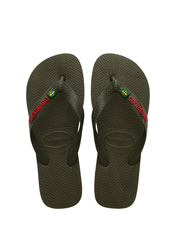 

Мужские пляжные тапочки цвета хаки с логотипом Havaianas
