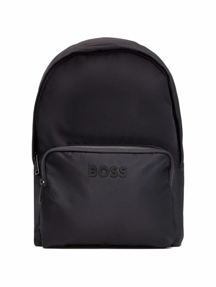 

Текстильный рюкзак с логотипом BOSS, тёмно-синий