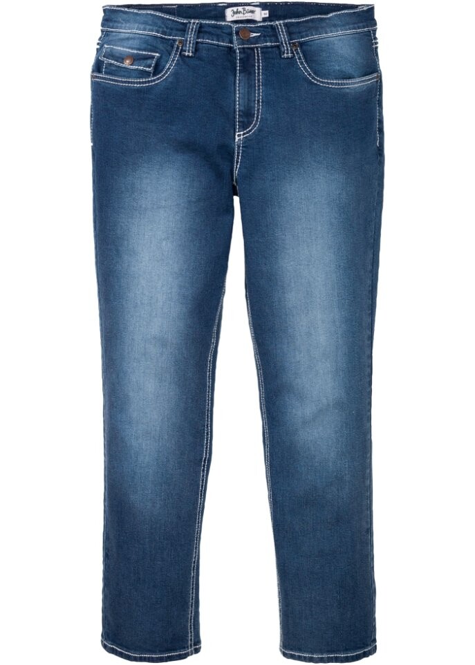 

Прямые эластичные джинсы обычного кроя John Baner Jeanswear, синий