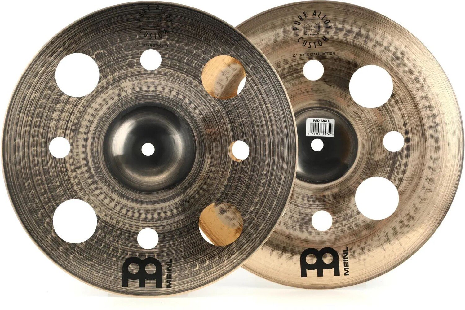 

Тарелки Meinl Cymbals Pure Alloy Custom Trash Stack, 12 дюймов