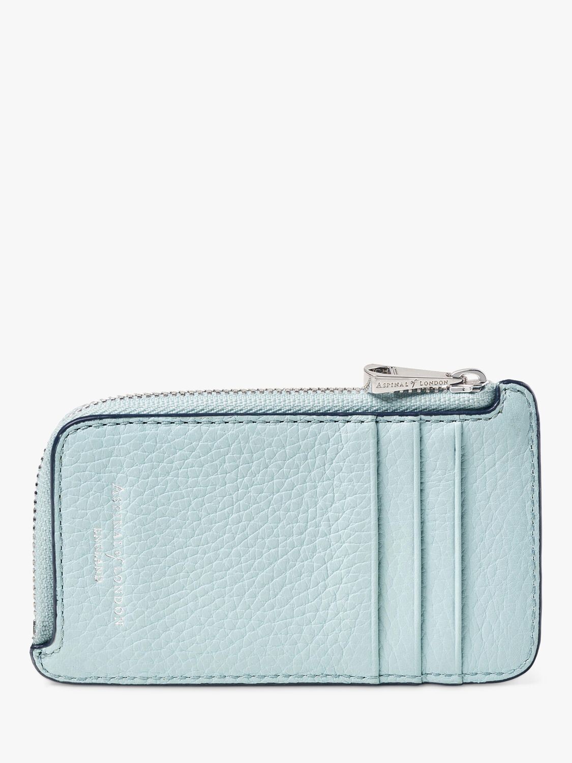 

Маленький кошелек для монет Aspinal of London Essential из галечной кожи, синий цвет