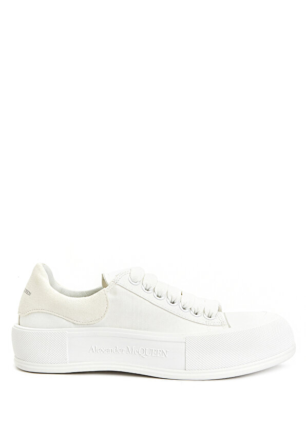 

Белые женские кроссовки с логотипом deck plimsoll Alexander McQueen, Белый