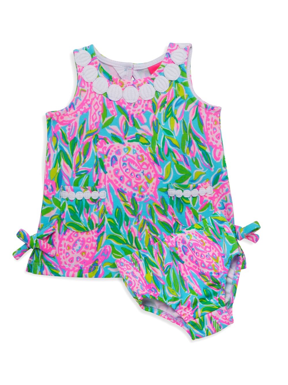 

Трикотажное платье прямого кроя Lilly и шаровары для девочки для девочки Lilly Pulitzer Kids, синий
