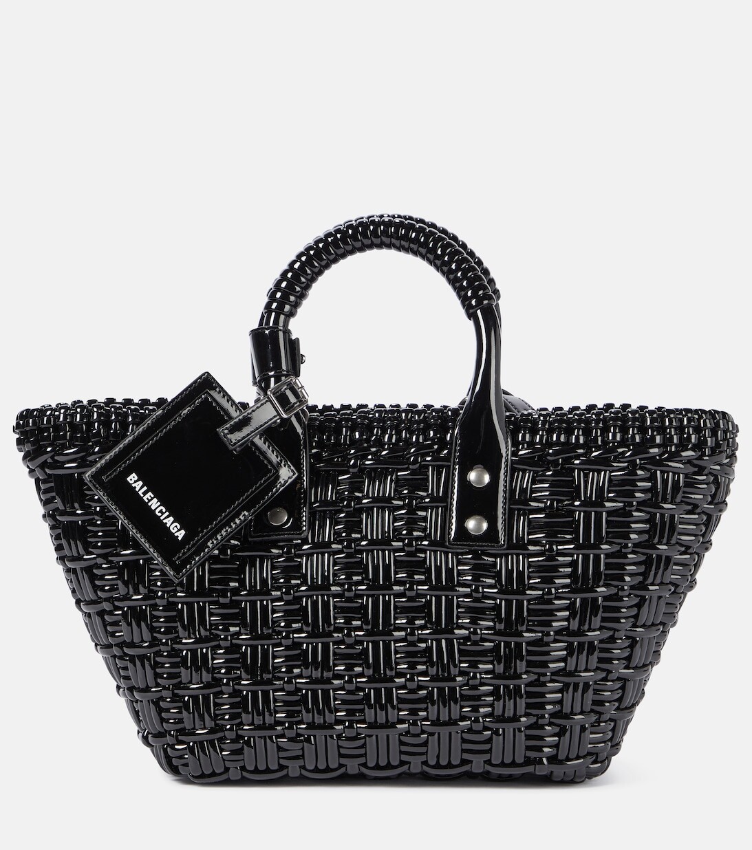 

Сумка-тоут Bistro XS из плетеной искусственной кожи Balenciaga, черный