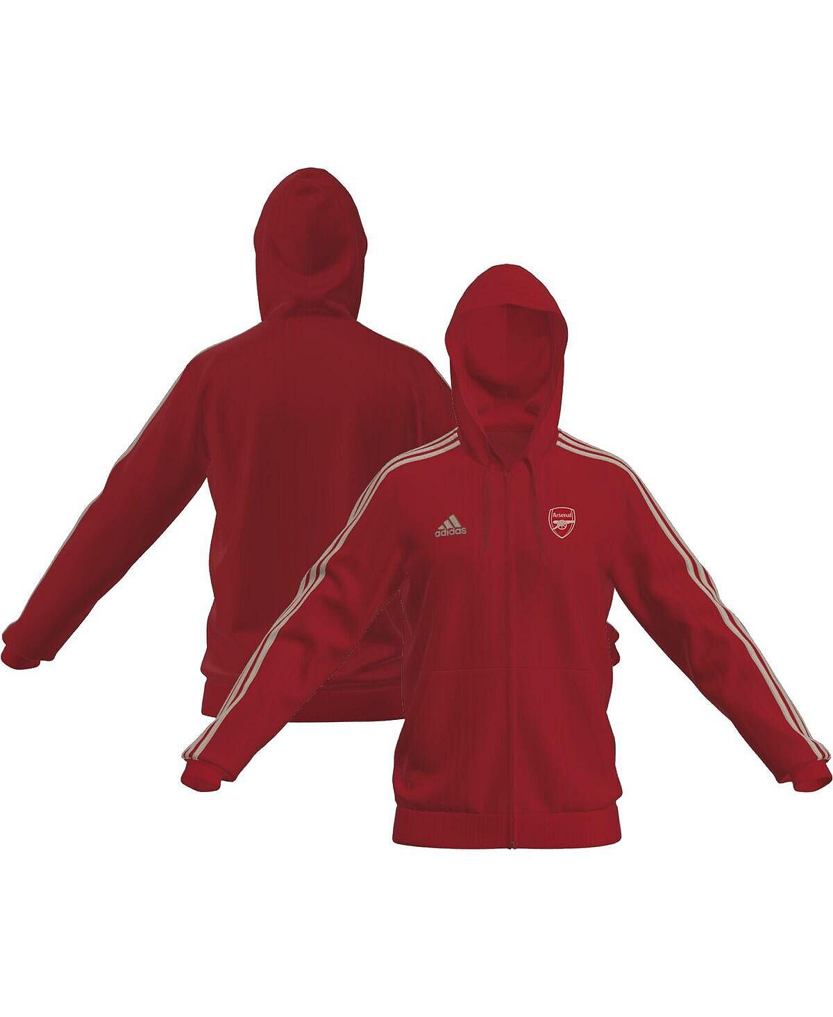 

Мужская красная толстовка с молнией во всю длину Arsenal DNA adidas