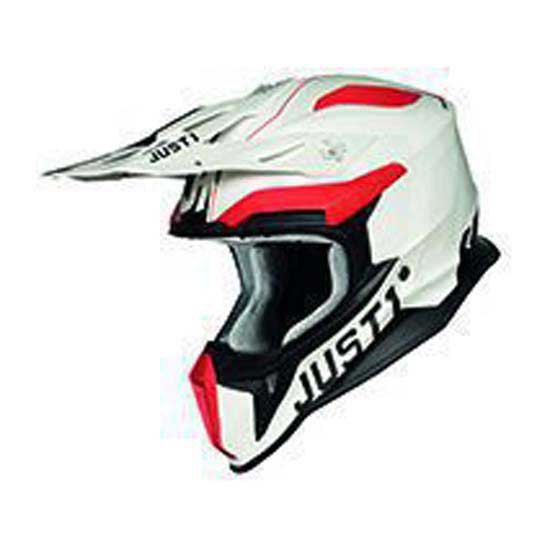 Шлем для мотокросса Just1 J18, белый шлем just1 j18 pulsar для мотокросса сине красно белый