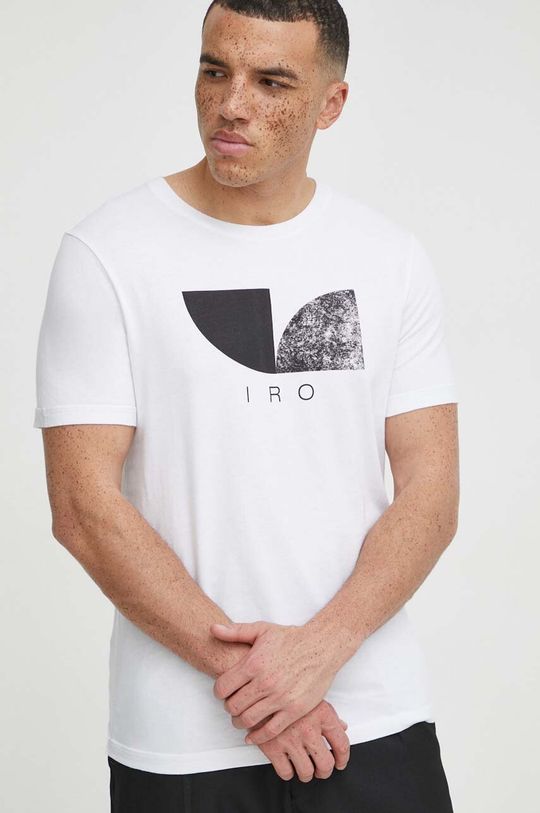 цена Хлопковая футболка IRO, белый