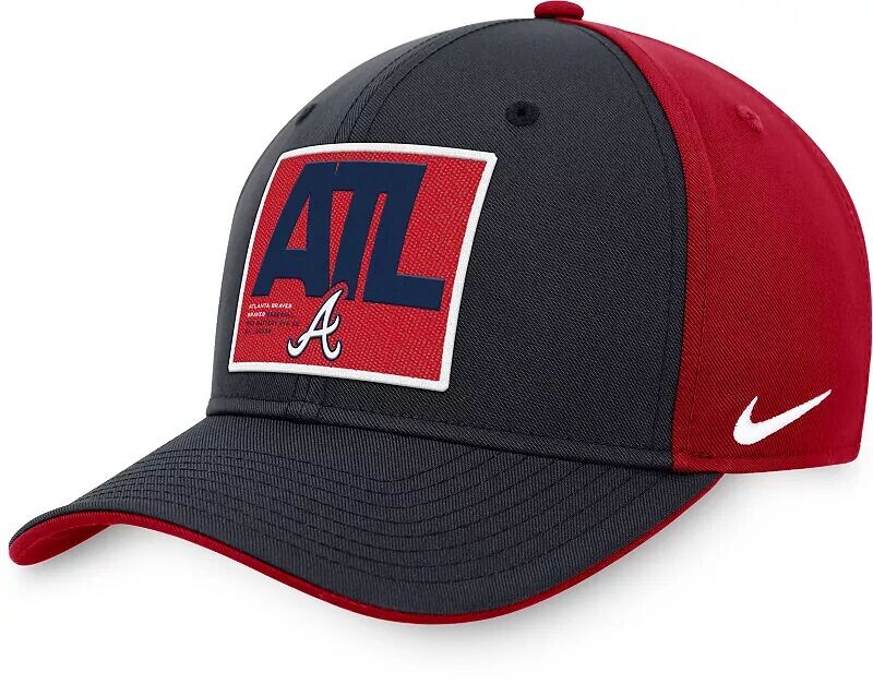 

Синяя классическая регулируемая кепка Nike Atlanta Braves Snapback