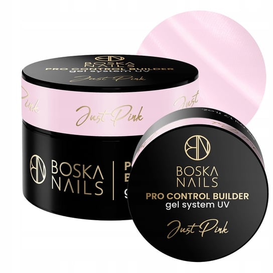 УФ-гель для наращивания ногтей, 15 мл Boska Nails, Pro Control Builder Just Pink