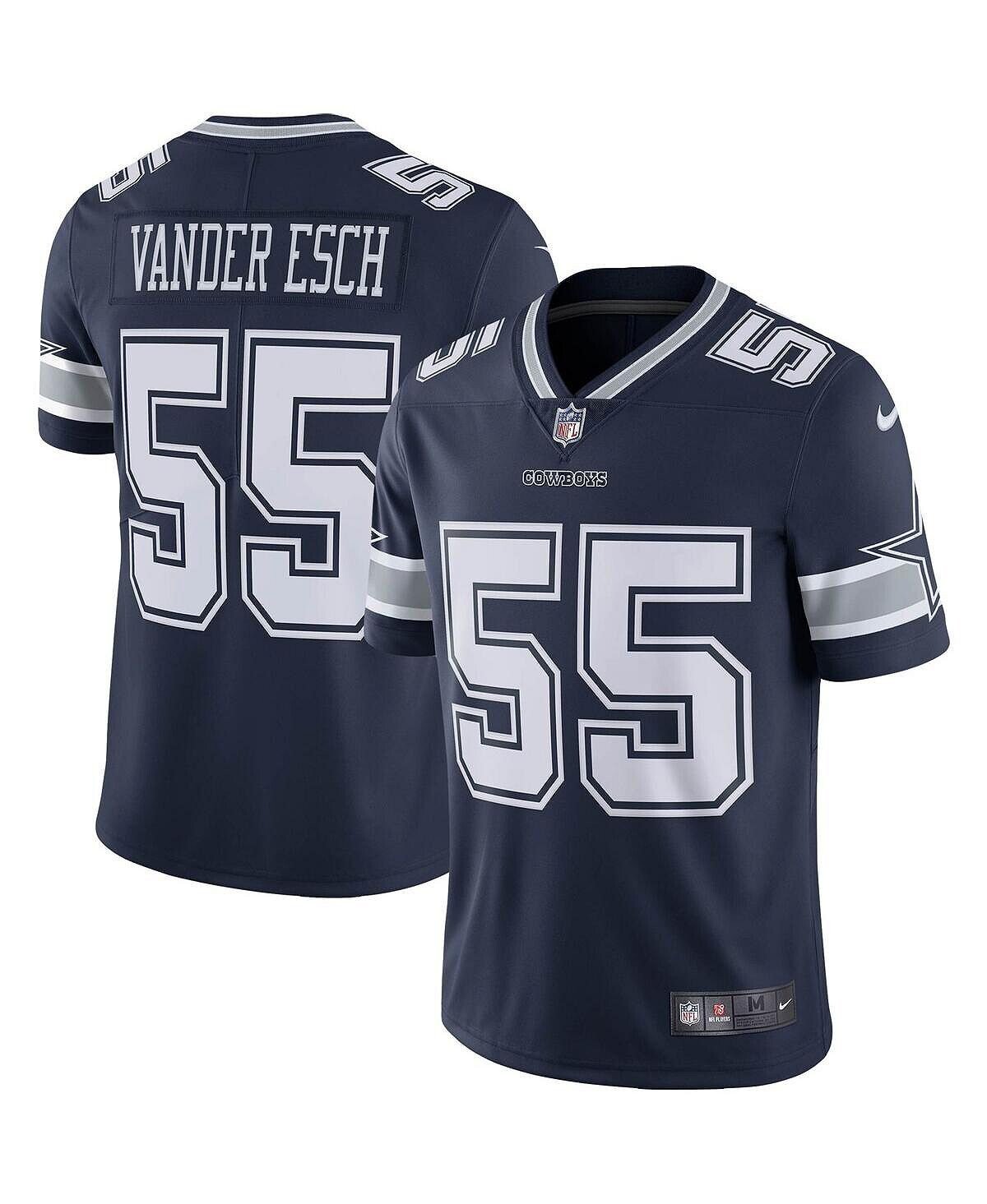 

Мужская темно-синяя майка Leighton Vander Esch Dallas Cowboys Vapor Limited Nike