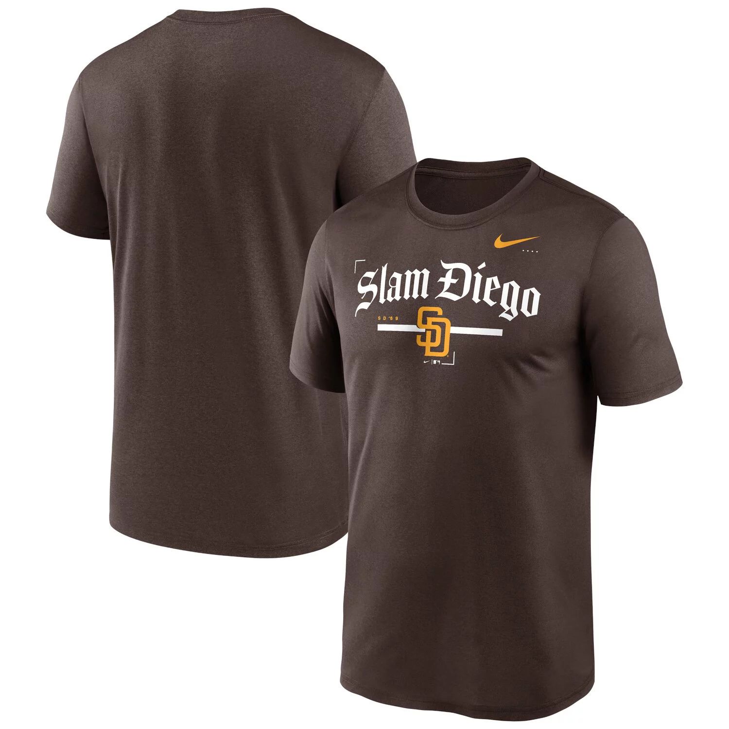 Мужская коричневая футболка Nike San Diego Padres Local Legend