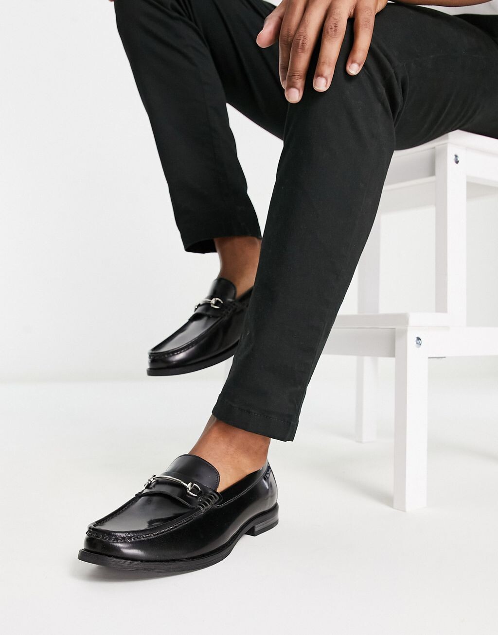 

Бордовые кожаные лоферы Ben Sherman