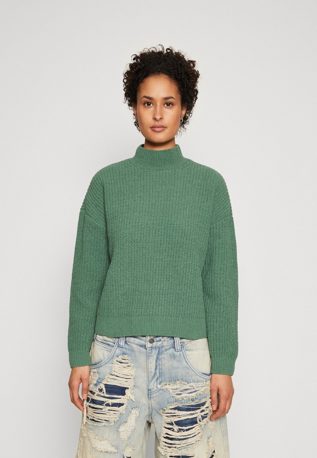 

Свитшот Vero Moda VMKAIA HIGHNECK, цвет dark forest