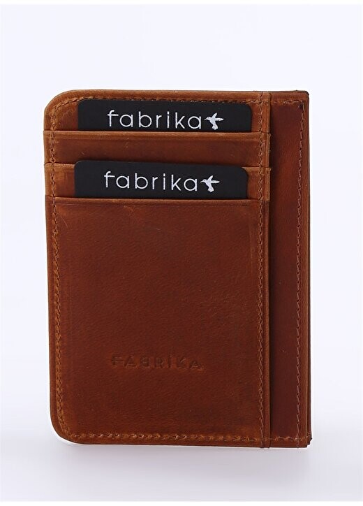 

Мужской кожаный кошелек Taba 8X11x1 см Frk 320 Crayz Fabrika, загар