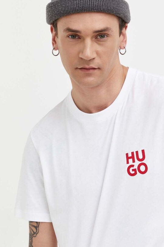 

Хлопковая футболка HUGO Hugo, белый