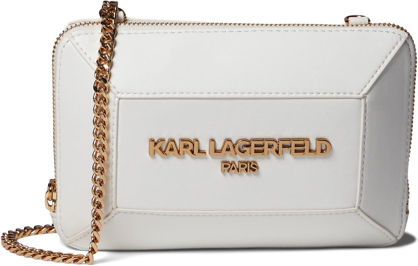 Маленькая сумка через плечо Georgette Karl Lagerfeld Paris, цвет Winter White маленькая сумка через плечо lafayette karl lagerfeld paris цвет charcoal