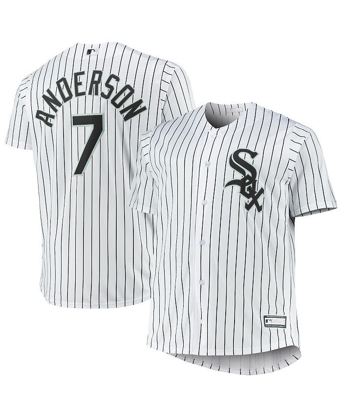 

Мужская футболка Tim Anderson White Chicago White Sox Big and Tall Replica Player Jersey Profile, белый