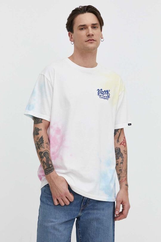 

Хлопковая футболка Vans, белый