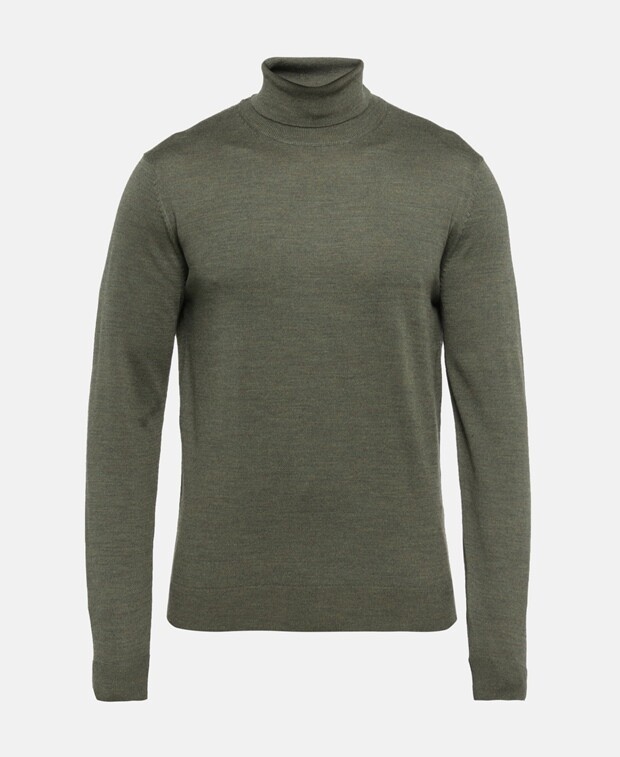 

Джемпер из мериносовой шерсти Selected Homme, хаки