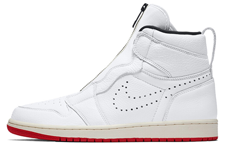 

Кроссовки Jordan 1 Retro с высокой молнией Белые университетские красные