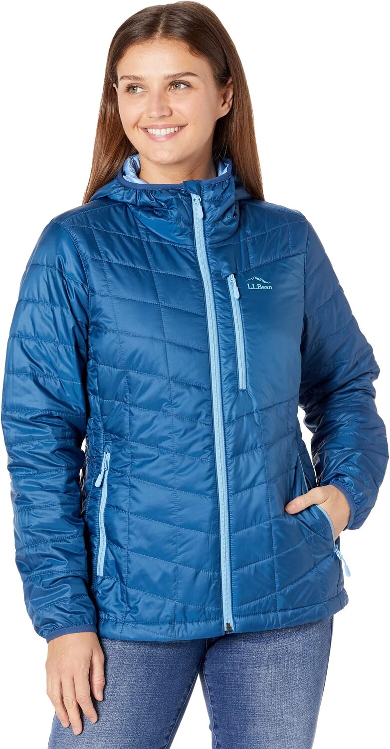 

Куртка Petite Primaloft Packaway с капюшоном L.L.Bean, цвет Dark Marine Blue