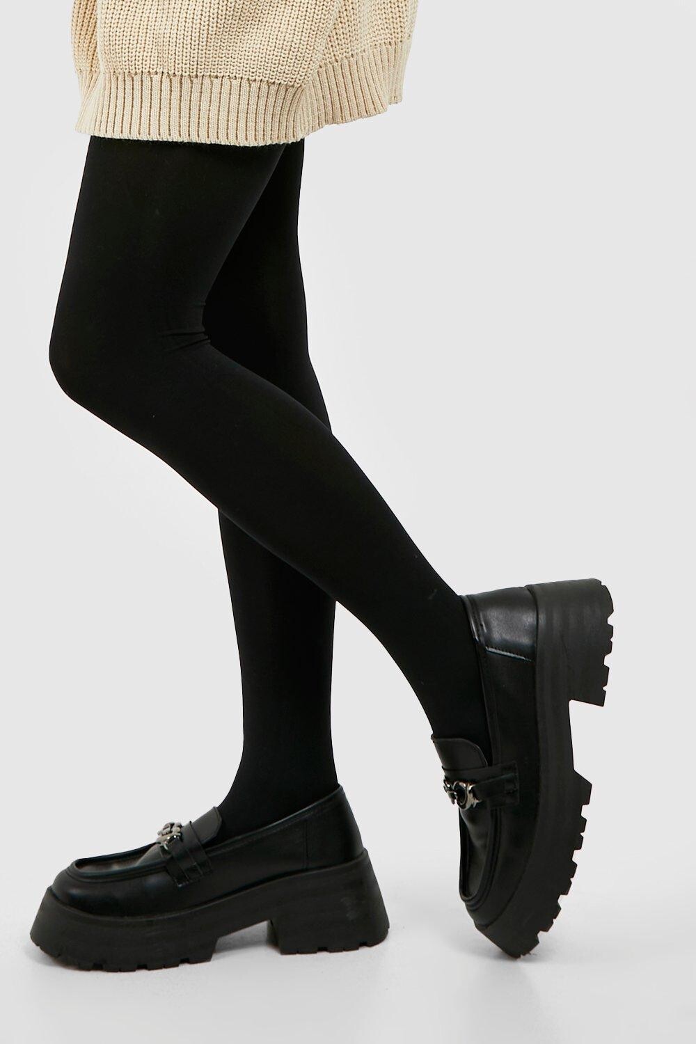 

Черные колготки 100 ден Boohoo, черный
