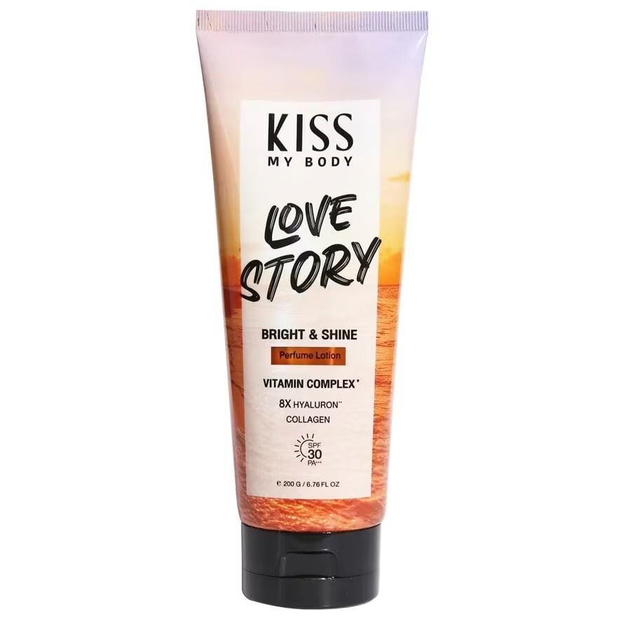 

Kiss My Body Парфюмированный лосьон Bright Shine SPF 30 PA+++ Love Story 200 г, Orange