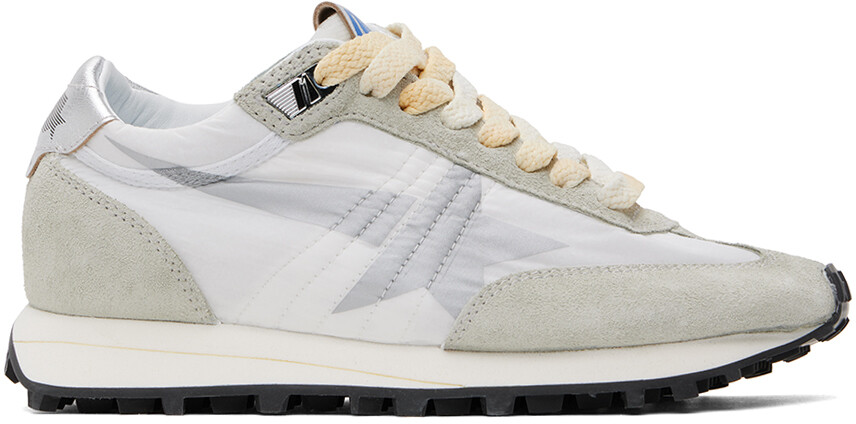 

Бело-серые кроссовки-марафонцы Golden Goose, цвет White/Grey/Silver