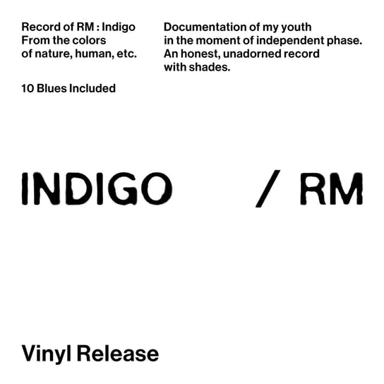 Виниловая пластинка RM (BTS) - Indigo