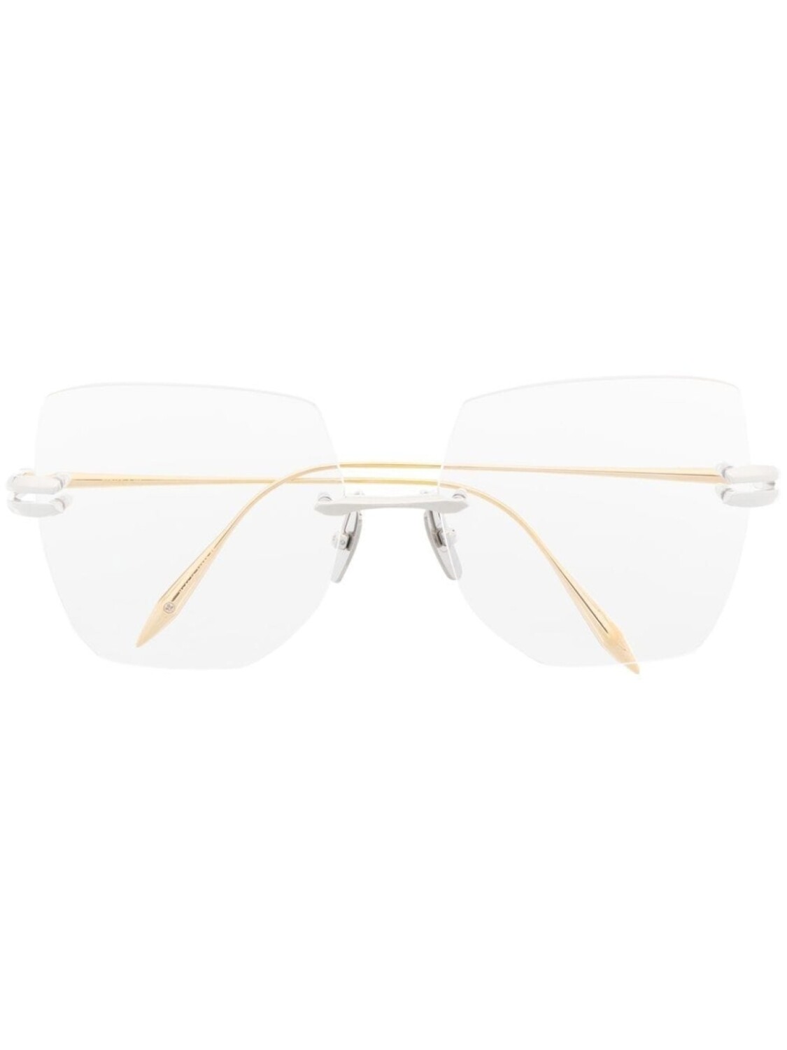 

Dita Eyewear очки в массивной квадратной оправе, золотистый