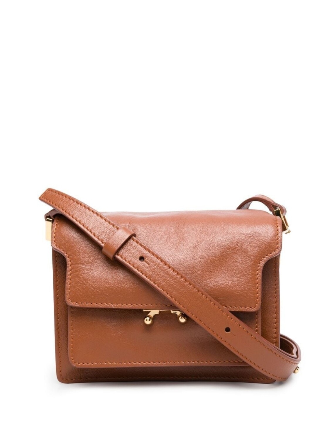 

Marni сумка-сэтчел Trunk, коричневый