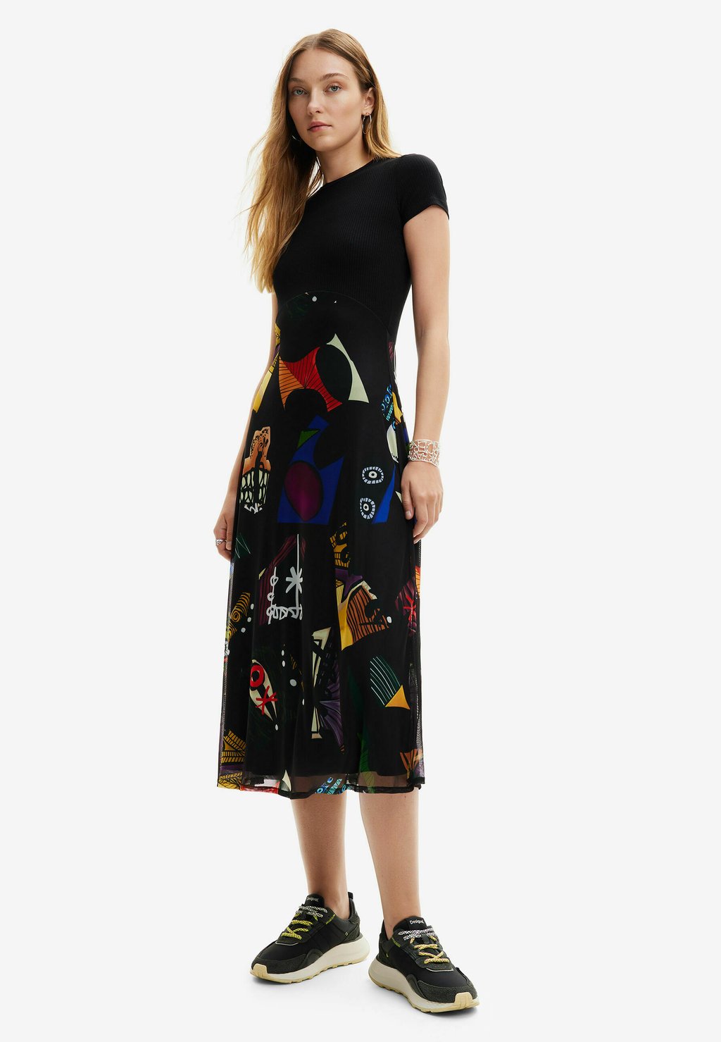 Летнее платье M Christian Lacroix Desigual, черный кроссовки desigual designed by m christian lacroix multi coloured
