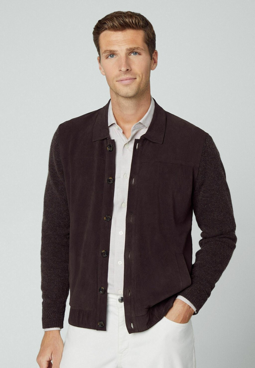 

Легкая куртка Hybrid Hackett London, цвет chocolate brown