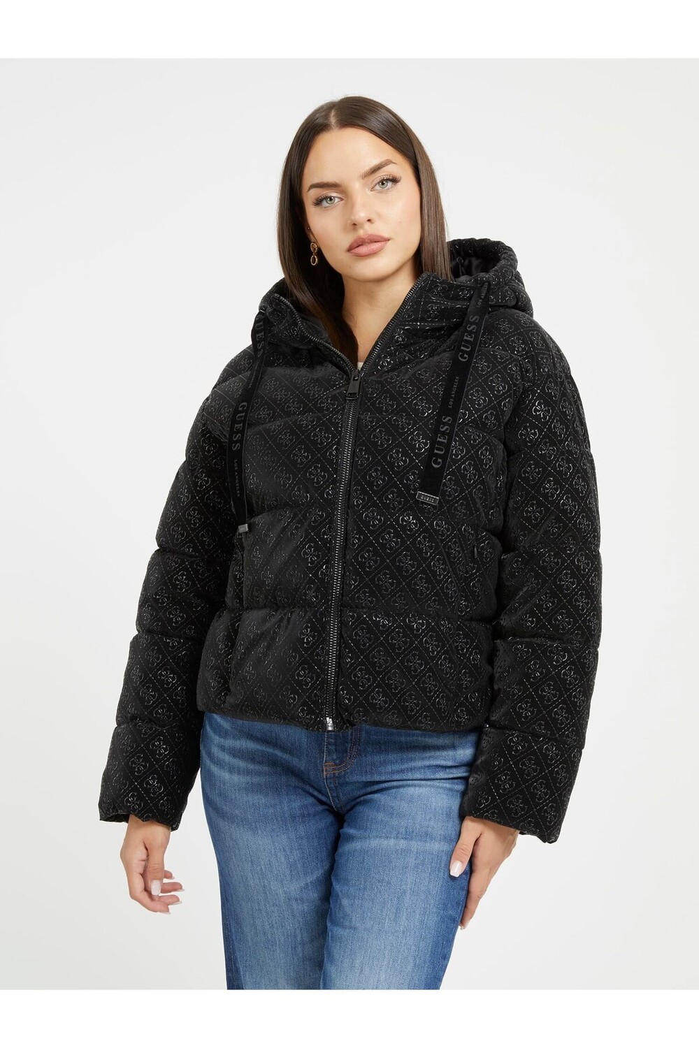 

ЖЕНСКОЕ ПАЛЬТО С ЛОГОТИПОМ 4G Guess, черный