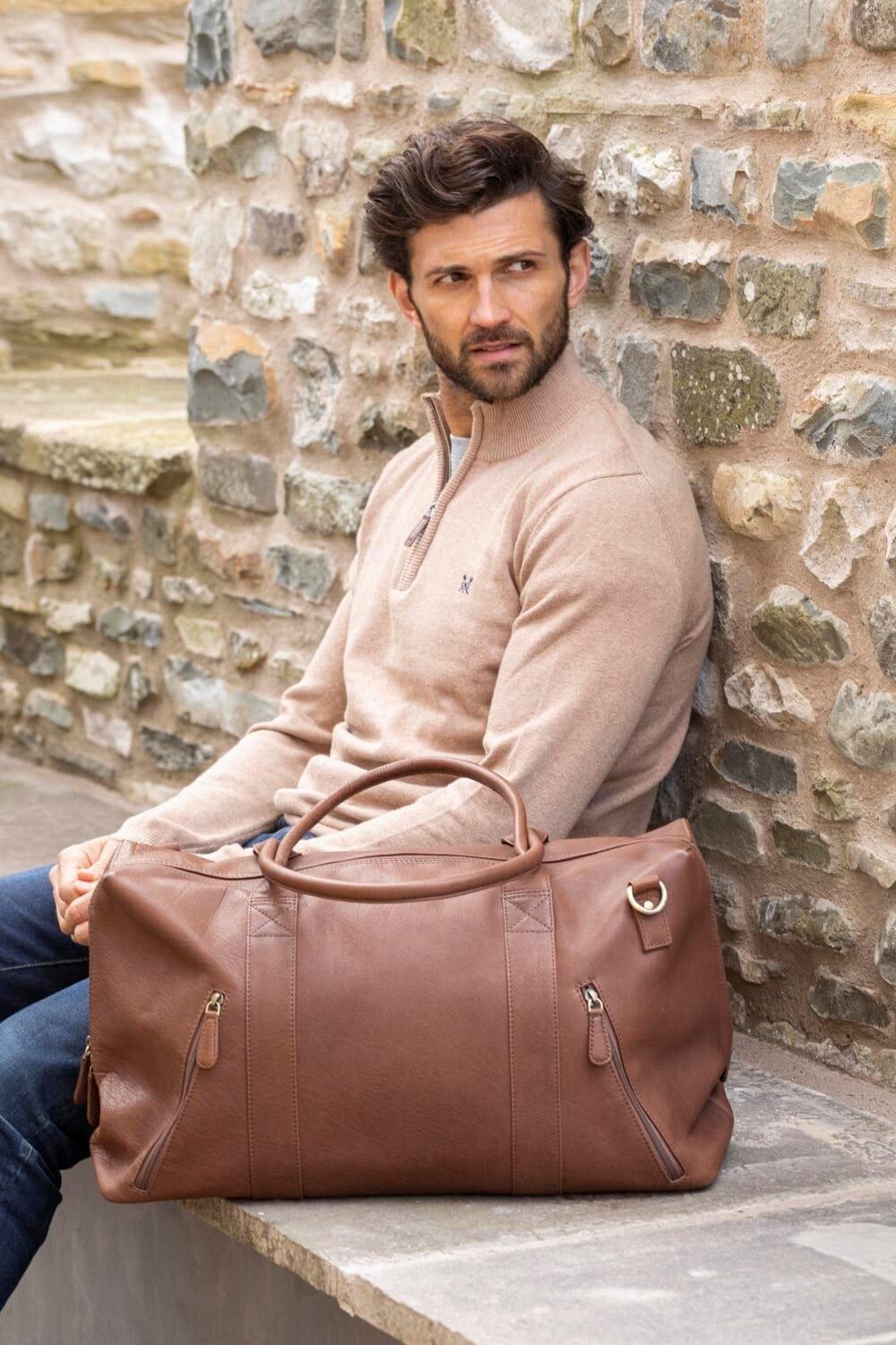 

Большая кожаная сумка Discoverer Lakeland Leather, коричневый