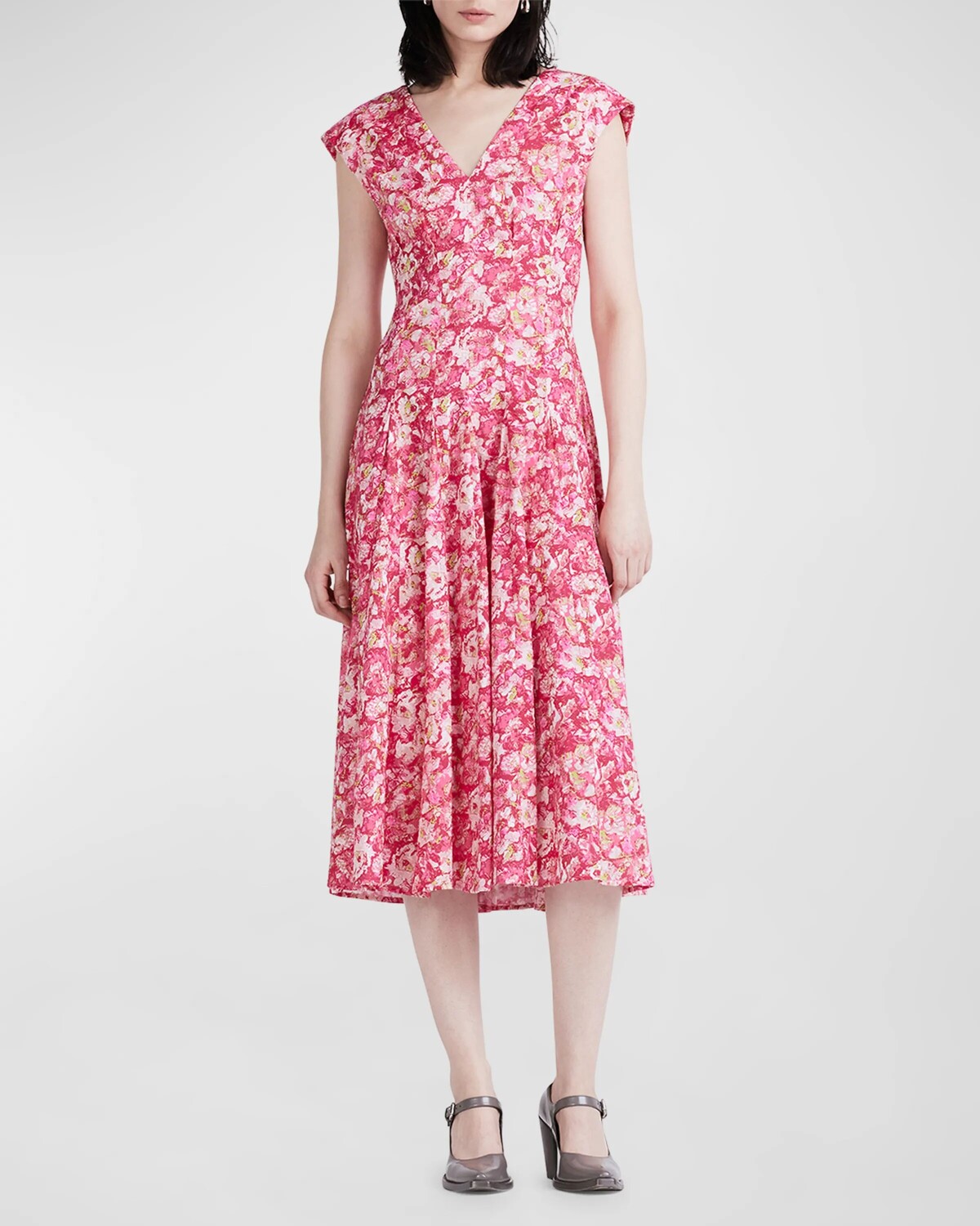 

Платье-годе без рукавов Ella Vermillion Derek Lam 10 Crosby, цвет Vermillion Multi