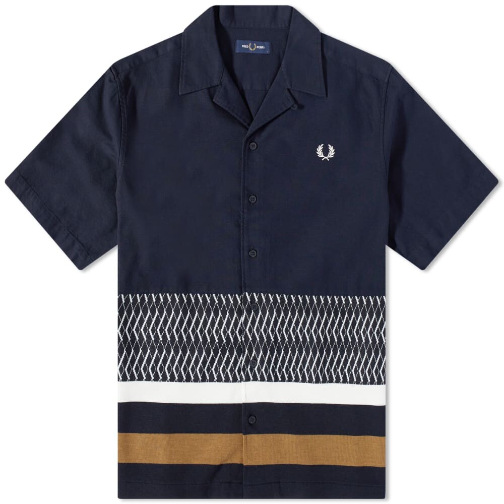 

Рубашка для отдыха с вязаными вставками Fred Perry