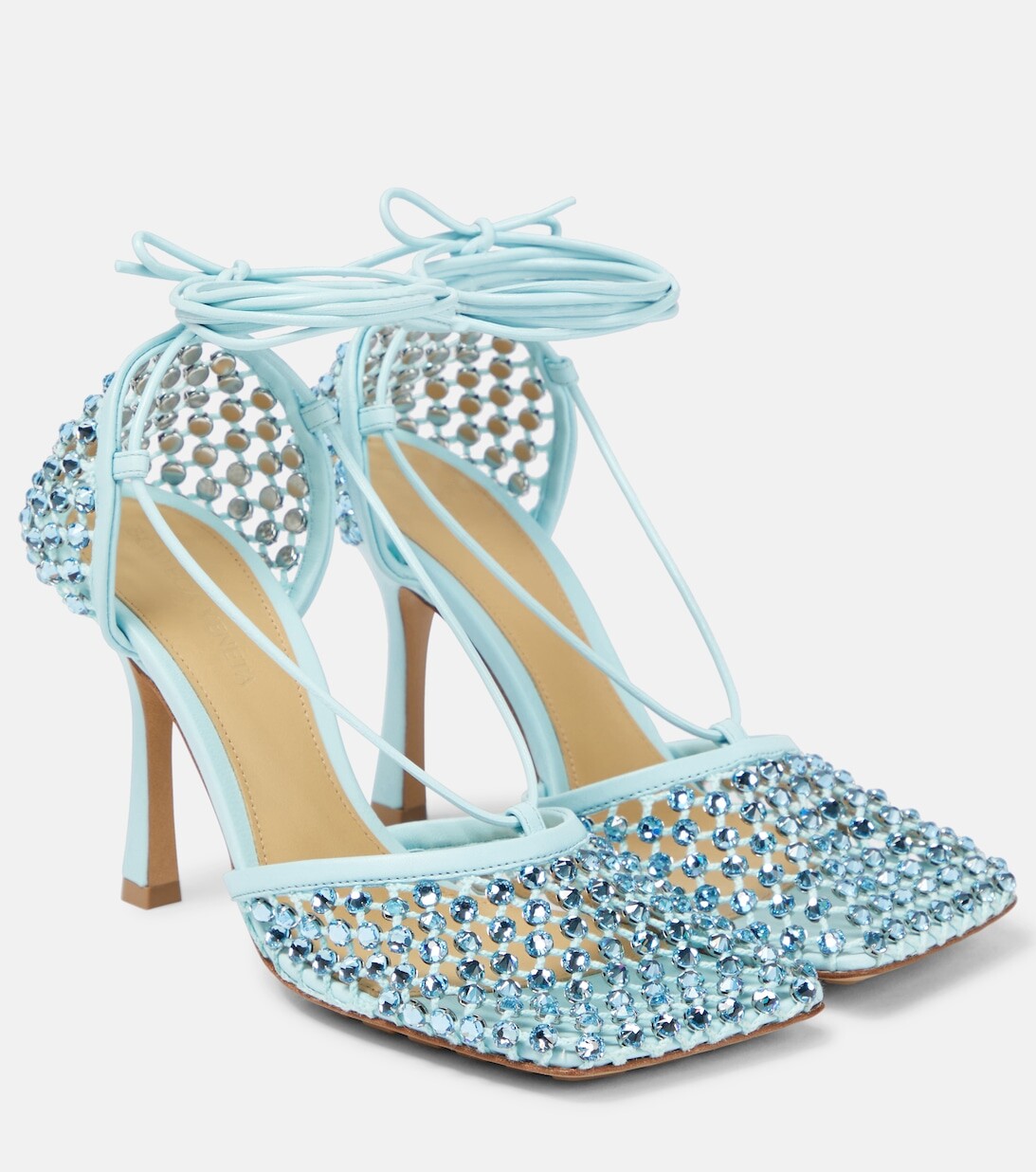 

Сандалии Sparkle Stretch с украшением Bottega Veneta, синий