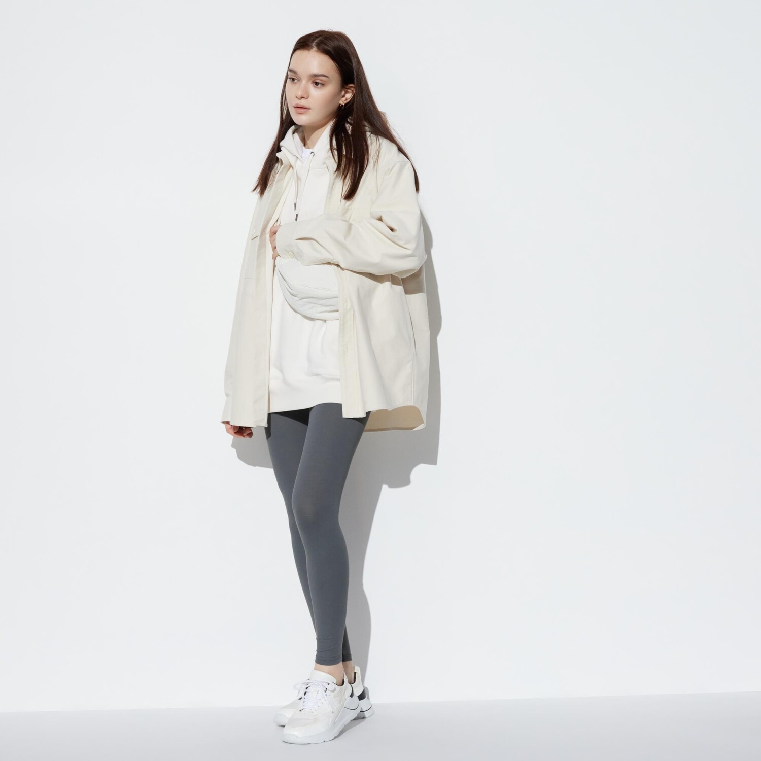 

Леггинсы UNIQLO AIRism с защитой от ультрафиолета, серый