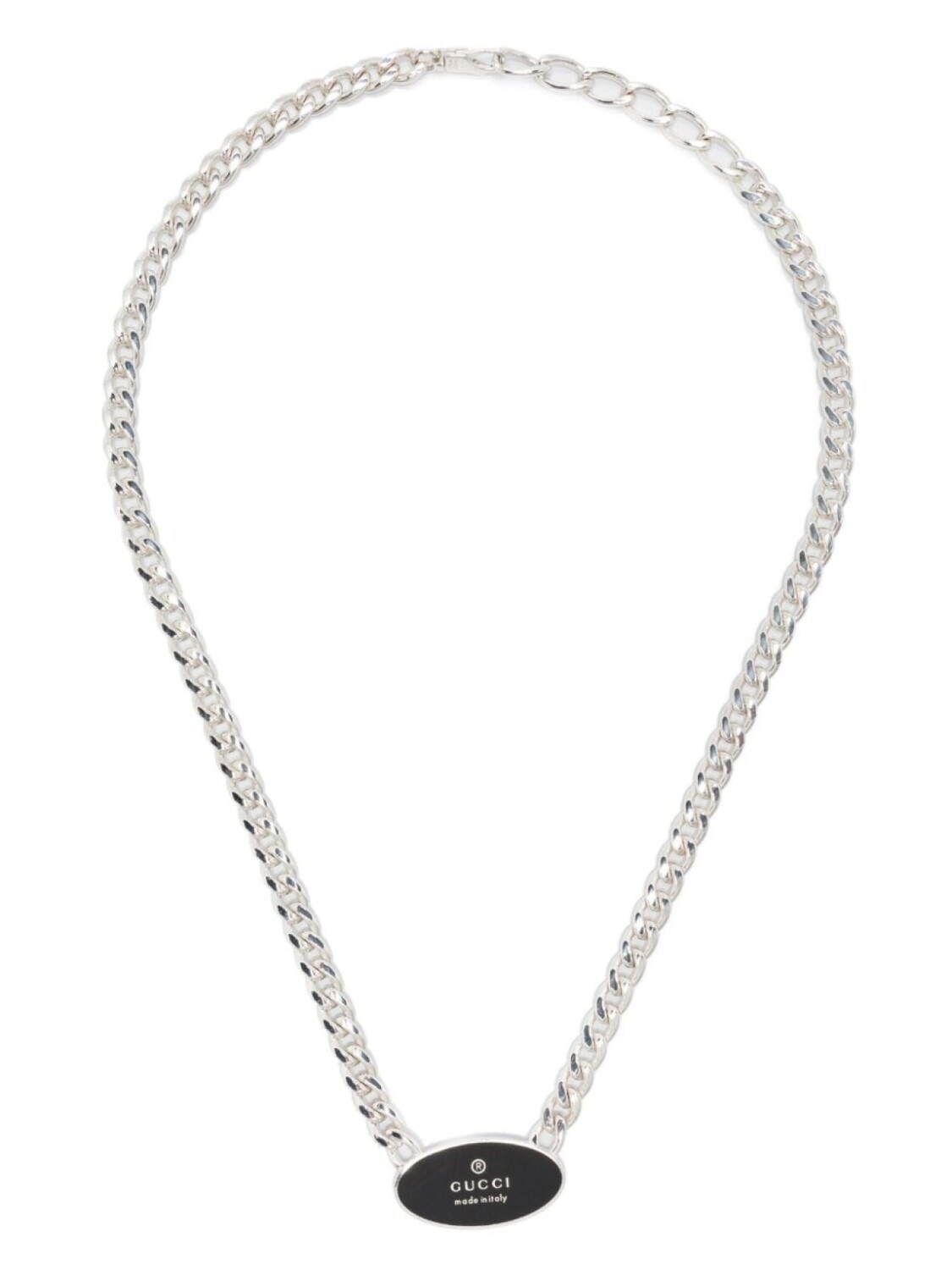 

Серебряная цепочка на шею Trademark Gucci, серебряный