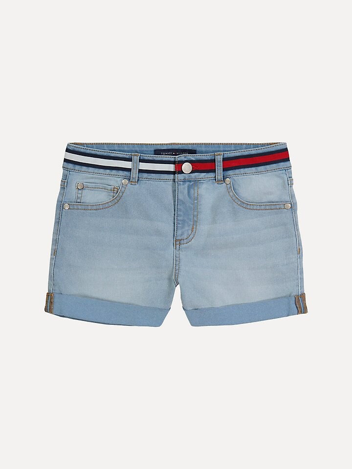

Джинсовые шорты с манжетами для маленьких детей Tommy Hilfiger
