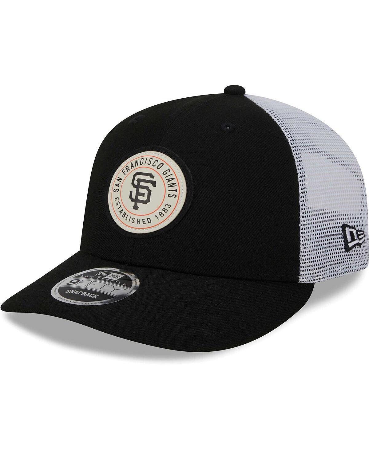 

Мужская черная бейсболка San Francisco Giants Circle Trucker Low Profile 9FIFTY Snapback New Era